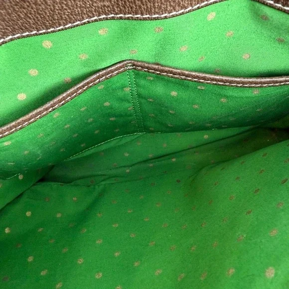 Kate Spade New York Brown Pebbled Leather Tote Bag Classic‎ Y2K VTG Designer - Picture 6 of 12